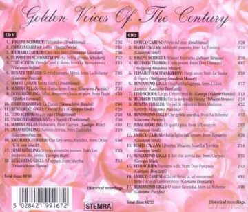 Golden Voices of the Century Callas,M./caruso,E./tauber,R. [2CD]