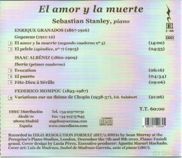 Sebastian Stanley: Granados; Albeniz; Mompou: El Amor Y La Muerte [CD]