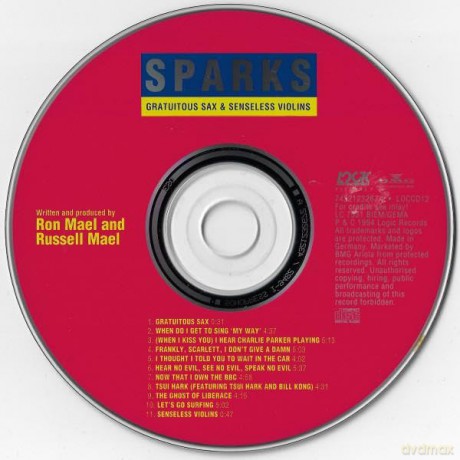 Sparks: Gratuitous Sax Senseless Violins [CD]