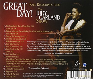 Judy Garland: Great Day Rare Recordings From Judy Garland Show [CD]