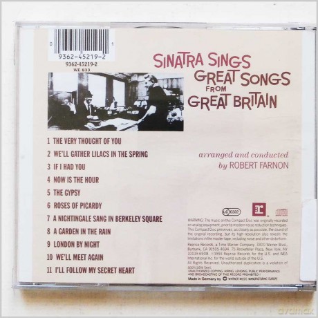 Frank Sinatra: Great Songs From Great Britian [CD]