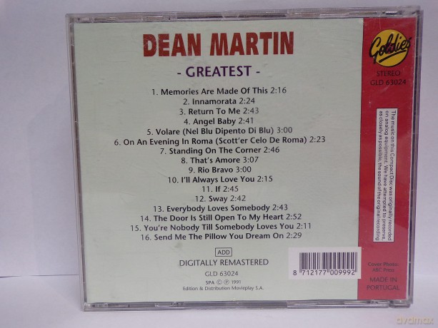 Dean Martin: Greatest [CD]