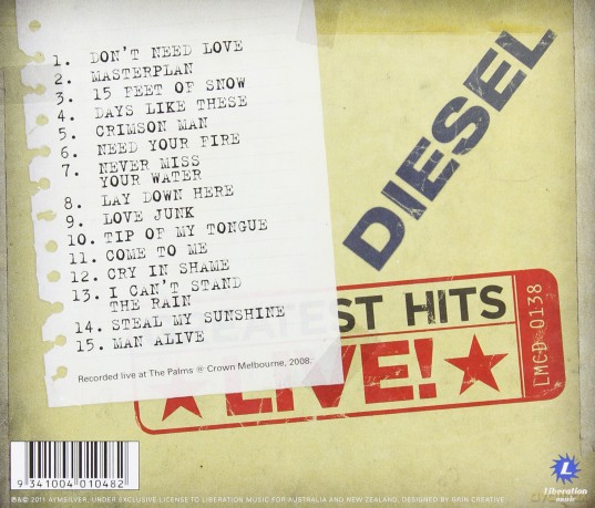 Diesel: Greatest Hits Live [CD]