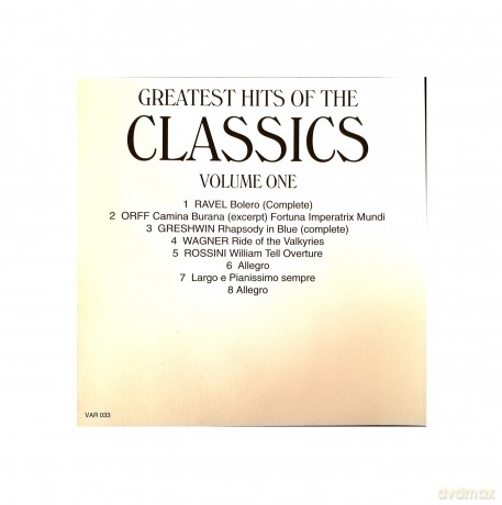 Greatest Hits Of The Classics Volume 1: Greatest Hits Of The Classics Volume 1 [CD]