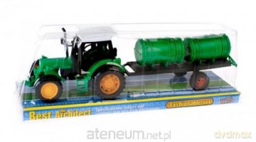 Traktor z Przyczepą 10cm [ZABAWKA]