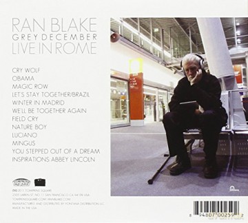 Ran Blake: Grey December:Live In Rome [CD]