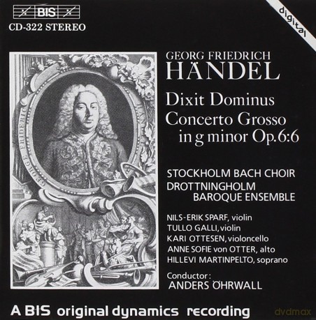 G.F. Handel: Handel: Dixit Dominus/concerto Grosso, op.6 [CD]