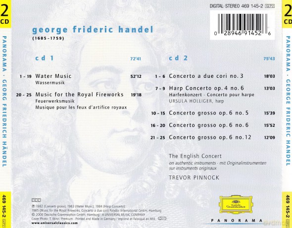 Trevor Pinnock: Handel: Water Music [2CD]