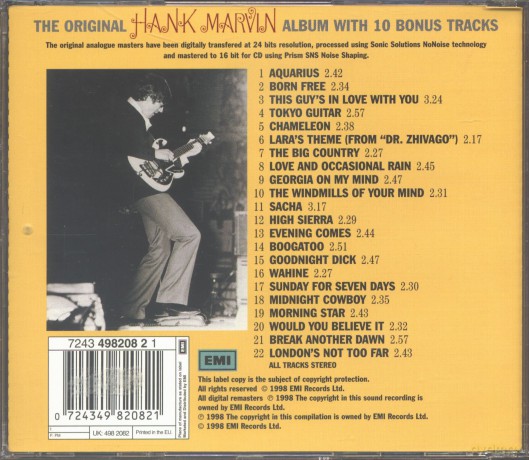 Hank Marvin: Hank Marvin [CD]