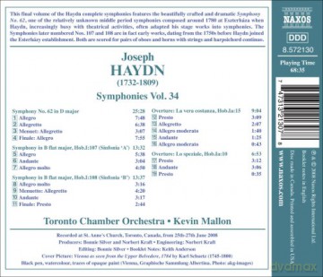 Joseph Haydn: Haydn: Symphonies Vol. 34 [CD]
