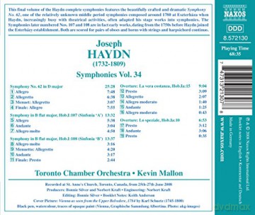 Joseph Haydn: Haydn: Symphonies Vol. 34 [CD]