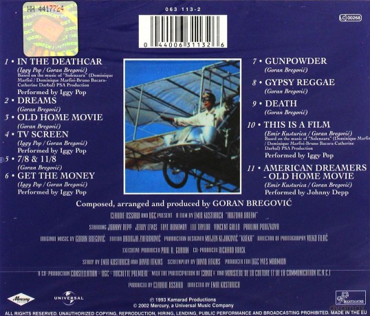 Arizona Dream soundtrack (Goran Bregovic) [CD]