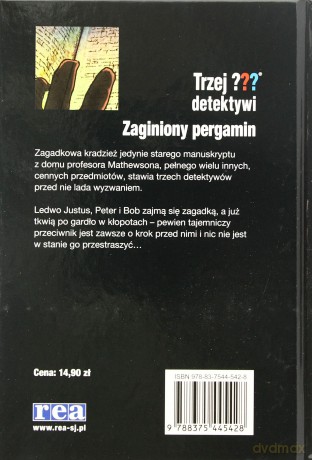Trzej detektywi. Zaginiony pergamin [KSIĄŻKA]