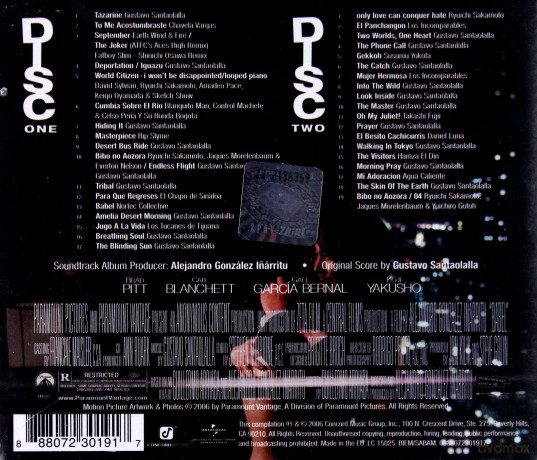 Babel soundtrack [2CD]
