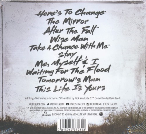 Josh Taerk: Here's to Change [CD]