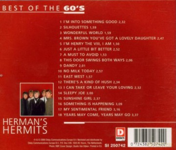 Herman'S Hermits: Herman's Hermits Best Of 60's [CD]