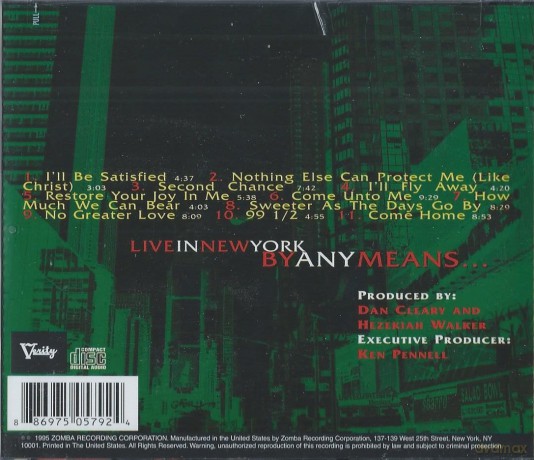 Hezekiah Walker: Hezekiah Walker, Live In New York By Any Means [CD]