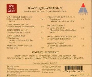Siegfried Hildenbrand: Historic Organs Of Switzerl [CD]