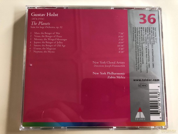 New York Choral Artists: Holst: The Planets [CD]