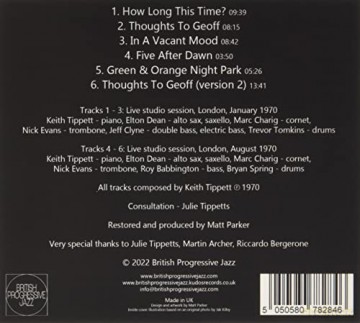 Keith Tippett: How Long This Time - Live 1970 [CD]