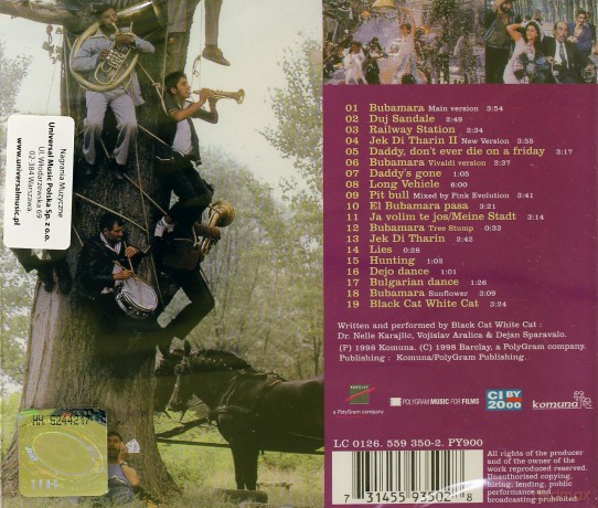 Black Cat, White Cat soundtrack (Czarny Kot, Biały Kot) (Kusturica) [CD]