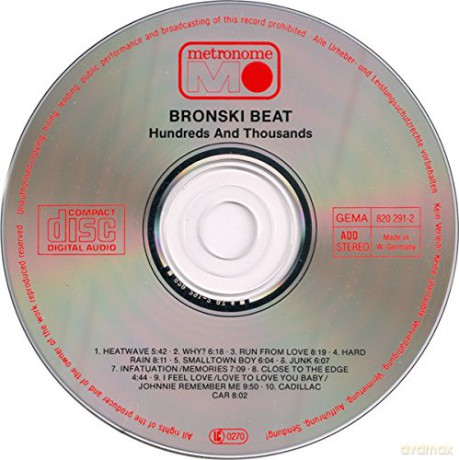 Bronski Beat: Hundreds and Thousands [CD]