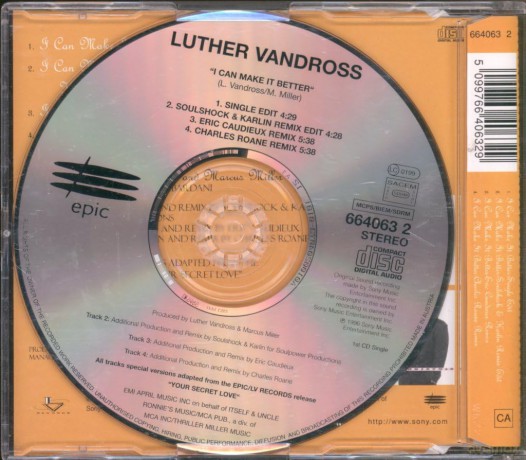 Luther Vandross: I Can Make It Better [CD]