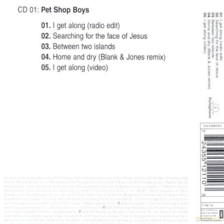 Pet Shop Boys: I Get Along1 [CD]