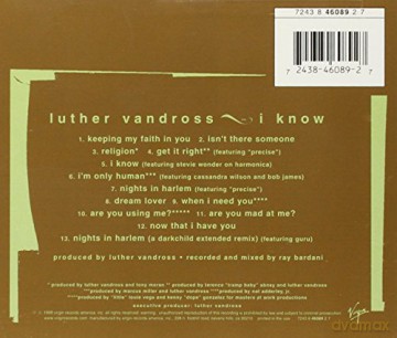 Luther Vandross: I Know [CD]