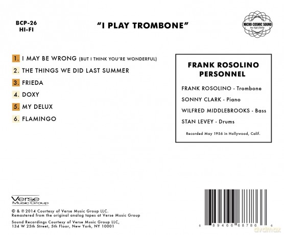 Frank Rosolino: I Play Trombone [CD]