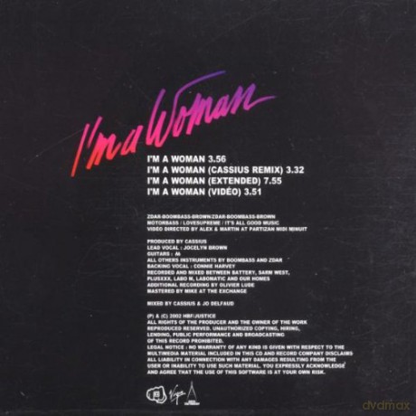 Cassius: I'M A Woman [CD]