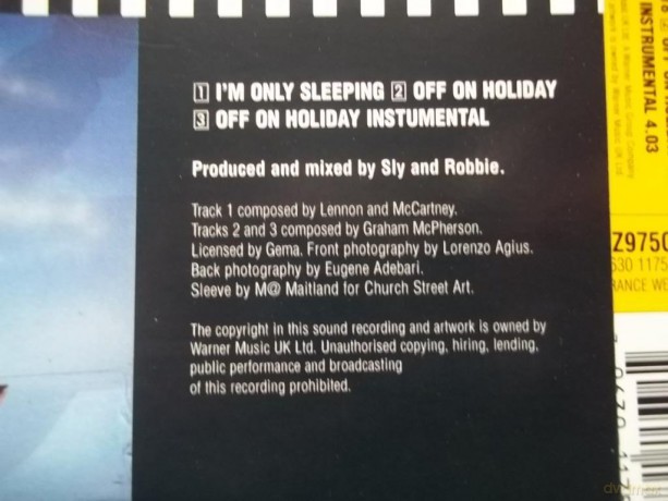 Suggs: I'M Only Sleeping [CD]