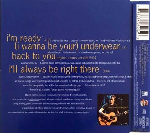 Bryan Adams: I'M Ready [CD]