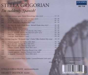 Stella Grigorian: i'm Suddenly Spanish/recital [CD]
