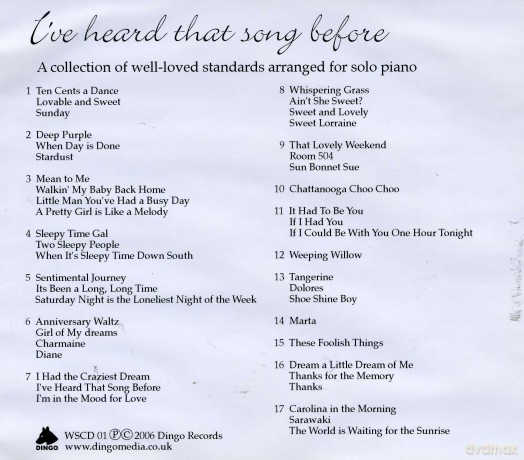 Wendy Suart: I'Ve Heard That Song Before [CD]
