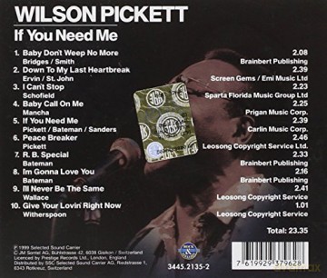 Wilson Pickett: If You Need Me [CD]