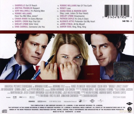 Bridget Jones's Diary soundtrack (Dziennik Bridget Jones) [CD]