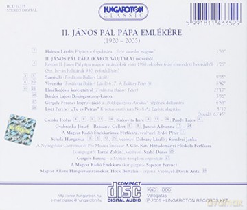 Ii. Janos Pal Papa Emlekere: II Janos Pal Papa Emlekere [CD]