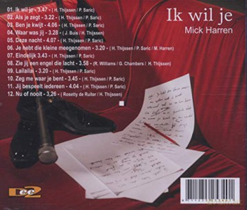 Mick Harren: Ik Wil Je [CD]
