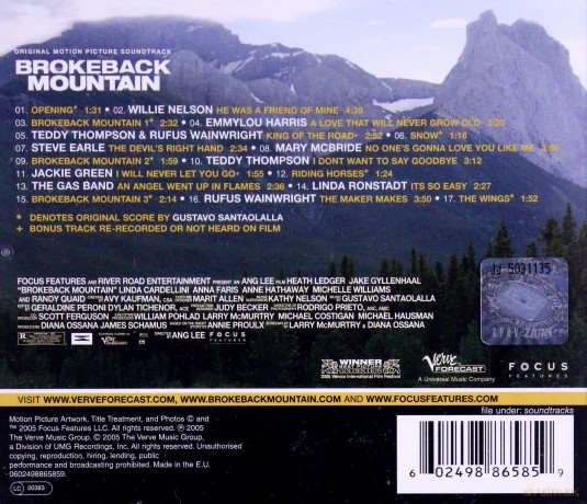 Brokeback Mountain soundtrack [CD]