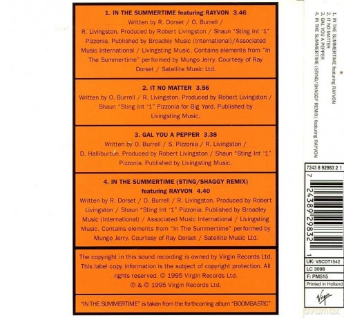 Shaggy: In The Summertime [CD]