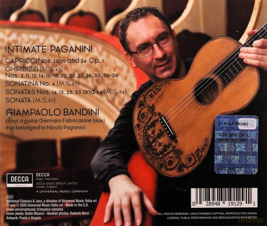 Bandini Paganini: Intimate Paganini [CD]