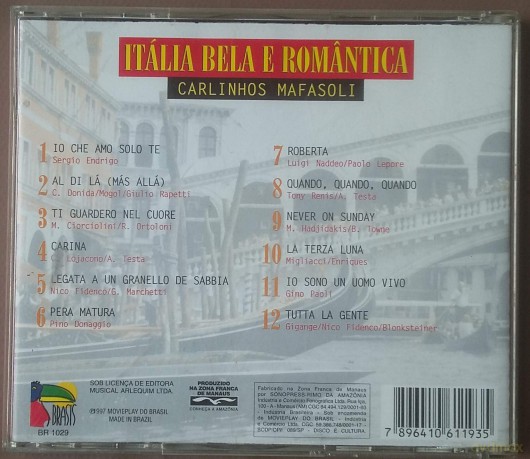 Carlinhos Mafasoli: Italia Bella E Romantica [CD]