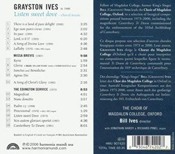 G. Ives: Ives, G - Listen Sweet Dove [CD]