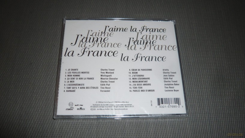 J'Aime La France [CD]