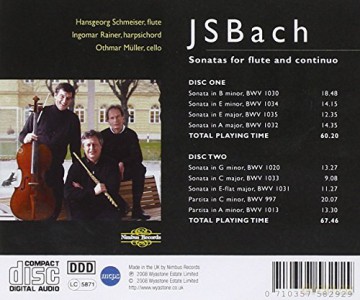 J.S. Bach: J. S. Bach, Sonatas for Flute and Continuo [2CD]