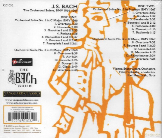 Bach (Passionato): J. S. Bach: The Orchestral Suites Bmv 1066-1069 [CD]
