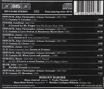 Bergen Barokk: j.c.pepusch-the Lonely Shepherd [CD]