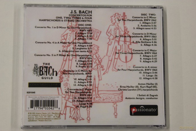 Heiller Anton: J.s. Bach: Harpsichord Concertos, Bwv1052, 1056, 1060-65 [2CD]