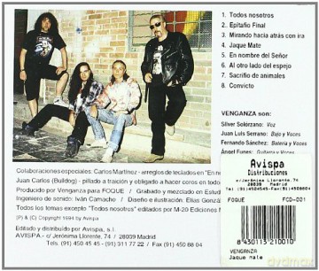 Venganza: Jaque Mate [CD]